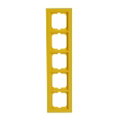 Abdeckrahmen 5-fach gelb - Busch-axcent®