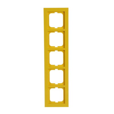 Abdeckrahmen 5-fach gelb - Busch-axcent®   