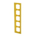 Abdeckrahmen 5-fach gelb - Busch-axcent®