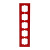 Abdeckrahmen 5-fach rot - Busch-axcent®   