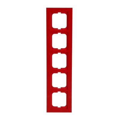Abdeckrahmen 5-fach rot - Busch-axcent®   