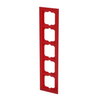 Abdeckrahmen 5-fach rot - Busch-axcent®   