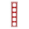 Abdeckrahmen 5-fach rot - Busch-axcent®   