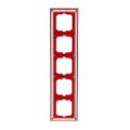 Abdeckrahmen 5-fach rot - Busch-axcent®