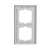 Abdeckrahmen 2-fach weißglas - Busch-axcent® pur   
