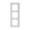 Abdeckrahmen 3-fach weißglas - Busch-axcent® pur   