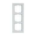 Abdeckrahmen 3-fach weißglas - Busch-axcent® pur