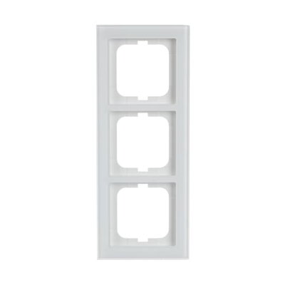 Abdeckrahmen 3-fach weißglas - Busch-axcent® pur