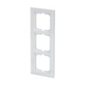 Abdeckrahmen 3-fach weißglas - Busch-axcent® pur