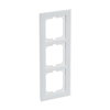 Abdeckrahmen 3-fach weißglas - Busch-axcent® pur   
