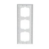 Abdeckrahmen 3-fach weißglas - Busch-axcent® pur   