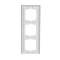 Abdeckrahmen 3-fach weißglas - Busch-axcent® pur