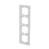 Abdeckrahmen 4-fach weißglas - Busch-axcent® pur   
