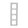 Abdeckrahmen 4-fach weißglas - Busch-axcent® pur   