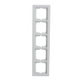 Abdeckrahmen 5-fach weißglas - Busch-axcent® pur
