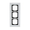 Abdeckrahmen 3-fach weißglas - carat®   