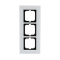 Abdeckrahmen 3-fach weißglas - carat®