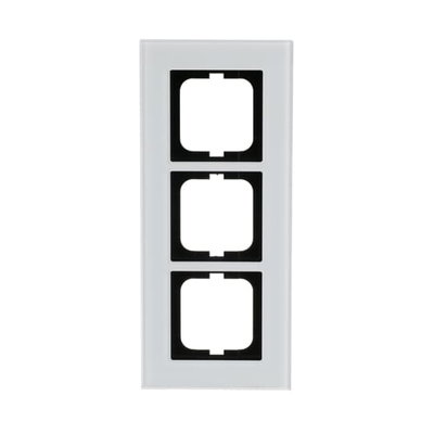 Abdeckrahmen 3-fach weißglas - carat®   