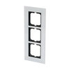 Abdeckrahmen 3-fach weißglas - carat®   