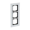 Abdeckrahmen 3-fach weißglas - carat®   