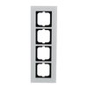 Abdeckrahmen 4-fach weißglas - carat®   