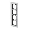 Abdeckrahmen 4-fach weißglas - carat®   