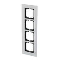Abdeckrahmen 4-fach weißglas - carat®
