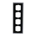 Abdeckrahmen 4-fach weißglas - carat®