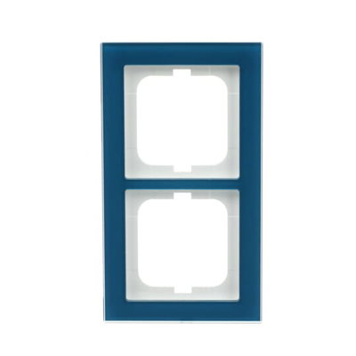 Abdeckrahmen 2-fach Glas Ozean - Busch-axcent® pur
