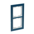 Abdeckrahmen 2-fach Glas Ozean - Busch-axcent® pur