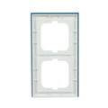 Abdeckrahmen 2-fach Glas Ozean - Busch-axcent® pur