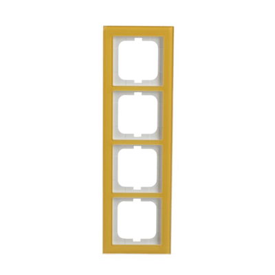 Abdeckrahmen 4-fach Glas Sonne - Busch-axcent® pur