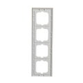 Abdeckrahmen 4-fach Glas Sonne - Busch-axcent® pur
