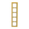 Abdeckrahmen 5-fach Glas Sonne - Busch-axcent® pur   