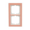 Abdeckrahmen 2-fach Glas Koralle - Busch-axcent® pur   