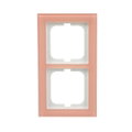 Abdeckrahmen 2-fach Glas Koralle - Busch-axcent® pur