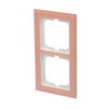 Abdeckrahmen 2-fach Glas Koralle - Busch-axcent® pur   