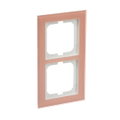 Abdeckrahmen 2-fach Glas Koralle - Busch-axcent® pur
