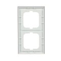 Abdeckrahmen 2-fach Glas Koralle - Busch-axcent® pur