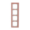 Abdeckrahmen 4-fach Glas Koralle - Busch-axcent® pur   