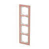 Abdeckrahmen 4-fach Glas Koralle - Busch-axcent® pur   