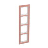 Abdeckrahmen 4-fach Glas Koralle - Busch-axcent® pur   