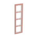 Abdeckrahmen 4-fach Glas Koralle - Busch-axcent® pur