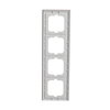 Abdeckrahmen 4-fach Glas Koralle - Busch-axcent® pur   