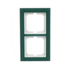 Abdeckrahmen 2-fach Glas Avocado - Busch-axcent® pur   