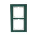 Abdeckrahmen 2-fach Glas Avocado - Busch-axcent® pur