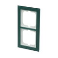 Abdeckrahmen 2-fach Glas Avocado - Busch-axcent® pur