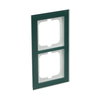 Abdeckrahmen 2-fach Glas Avocado - Busch-axcent® pur   