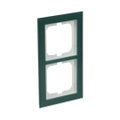 Abdeckrahmen 2-fach Glas Avocado - Busch-axcent® pur