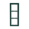 Abdeckrahmen 3-fach Glas Avocado - Busch-axcent® pur   